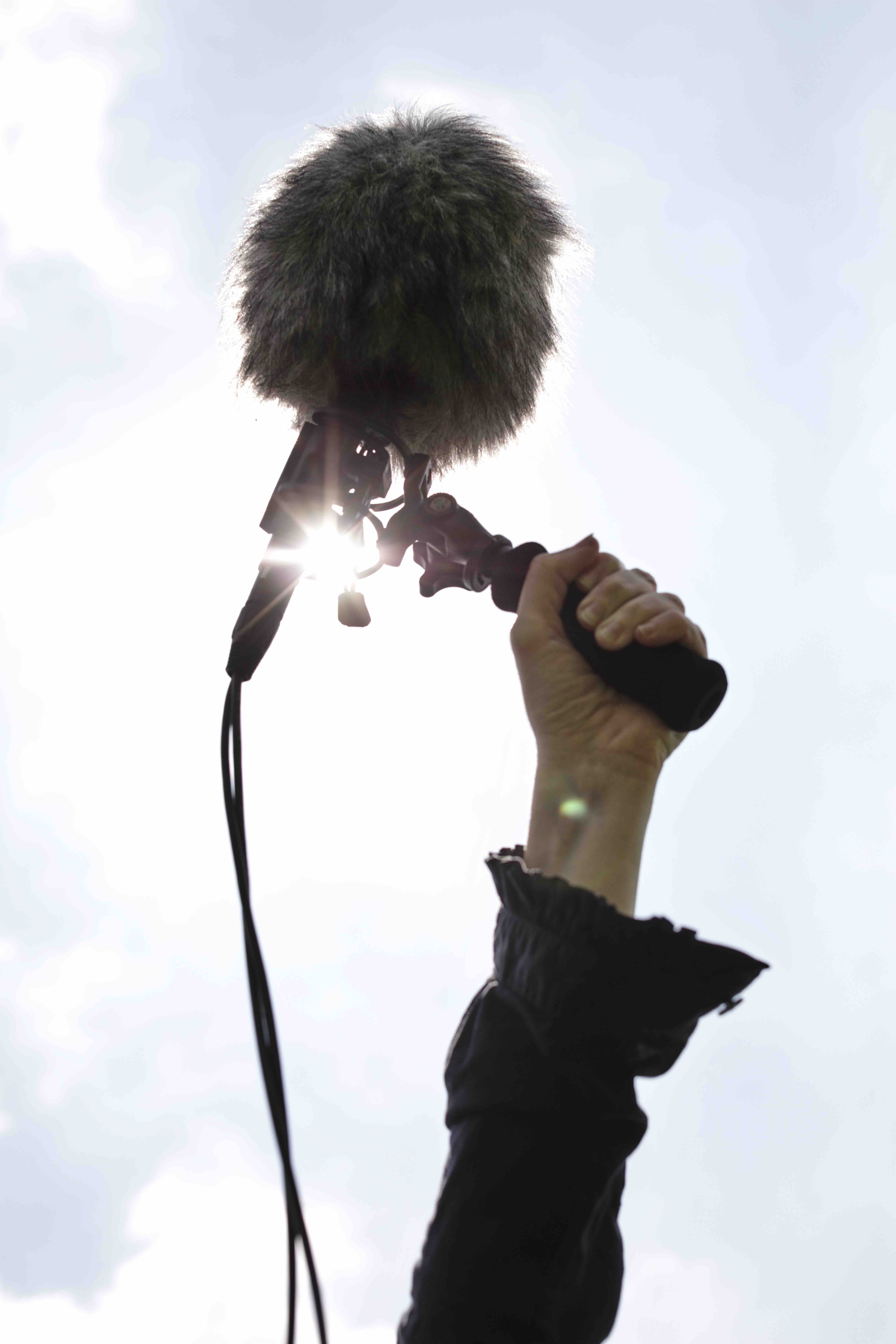 Prise de son en field recording, atelier Narrason. Photo © Nolwenn Thivault